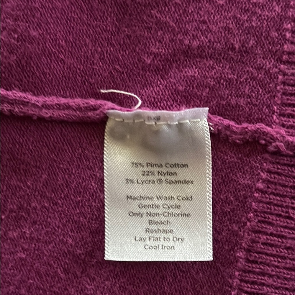 Talbots Purple Button-Up Cardigan Set - Picture 8 of 12